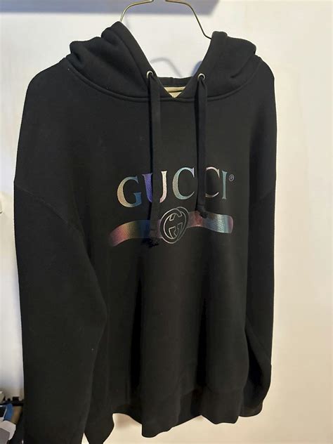 rainbow iridescent hoodie gucci